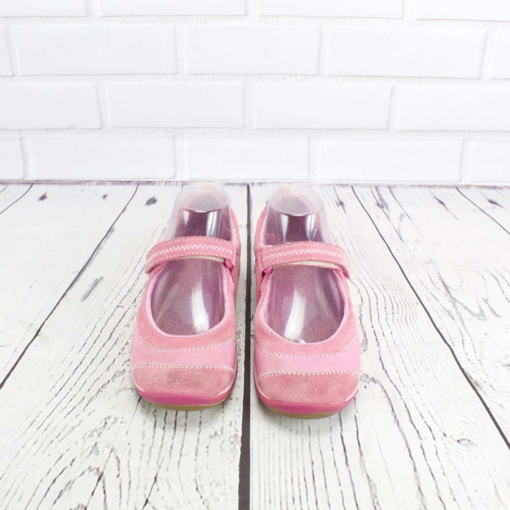 SALE! LL Bean Pink Suede Mary Jane Shoes Size 5 - Picture 3 of 8